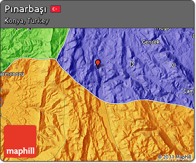 Political Map of Pınarbaşı