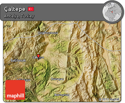 Satellite Map of Çaltepe