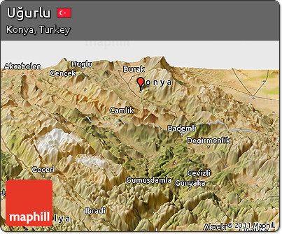 Satellite Panoramic Map of Uğurlu