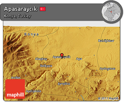 Physical 3D Map of Apasaraycık