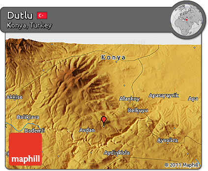 Physical 3D Map of Dutlu
