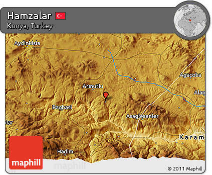 Physical 3D Map of Hamzalar