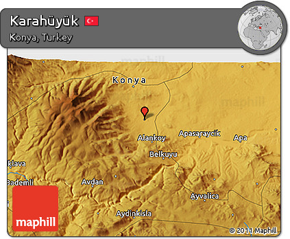 Physical 3D Map of Karahüyük