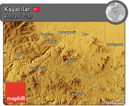 Physical 3D Map of Kayacılar