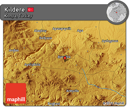 Physical 3D Map of Kildere