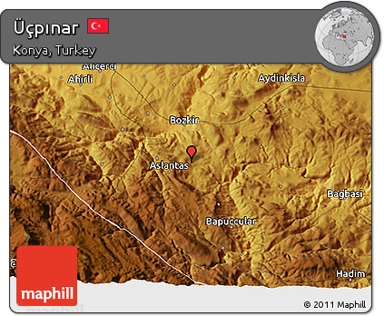 Physical 3D Map of Üçpınar