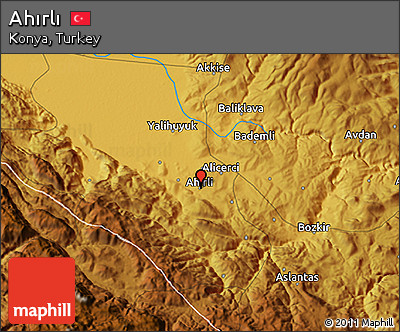 Physical 3D Map of Ahırlı