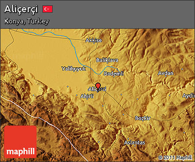 Physical 3D Map of Aliçerçi