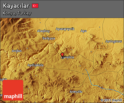 Physical 3D Map of Kayacılar