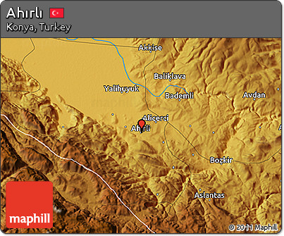Physical 3D Map of Ahırlı