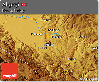 Physical 3D Map of Aliçerçi