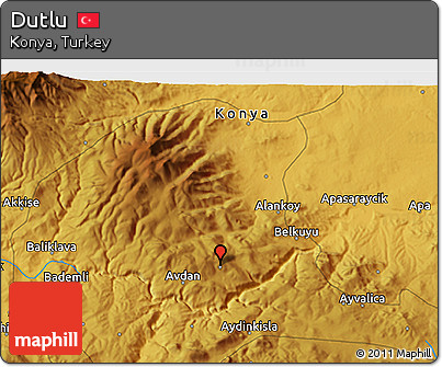 Physical 3D Map of Dutlu
