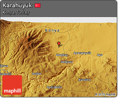 Physical 3D Map of Karahüyük