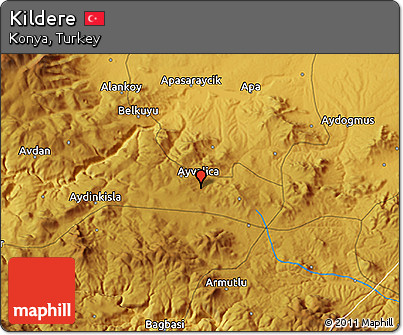 Physical 3D Map of Kildere