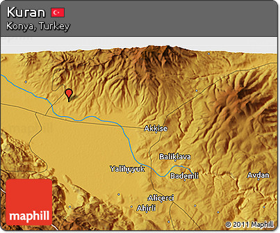 Physical 3D Map of Kuran
