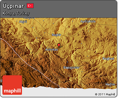 Physical 3D Map of Üçpınar