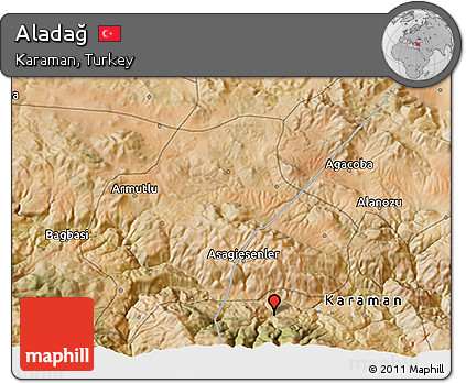 Satellite 3D Map of Aladağ