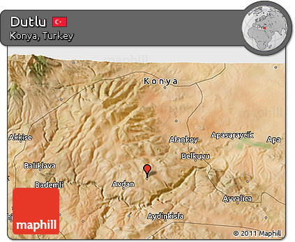 Satellite 3D Map of Dutlu