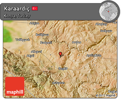 Satellite 3D Map of Karaardıç