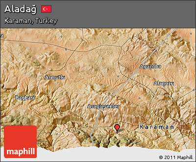 Satellite 3D Map of Aladağ