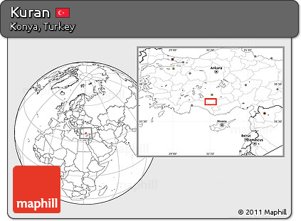 Blank Location Map of Kuran