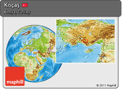 Physical Location Map of Koçaş