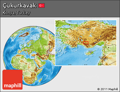 Physical Location Map of Çukurkavak