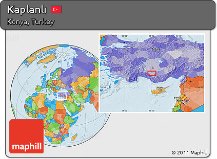 Political Location Map of Kaplanlı
