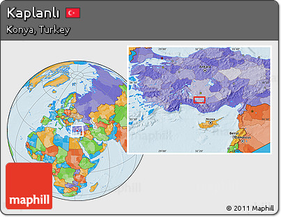 Political Location Map of Kaplanlı