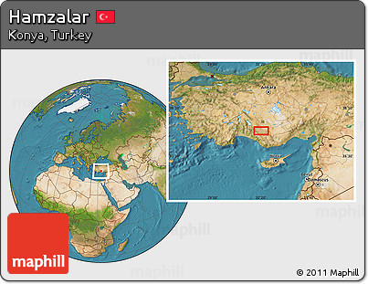 Satellite Location Map of Hamzalar