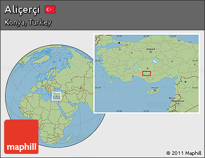 Savanna Style Location Map of Aliçerçi