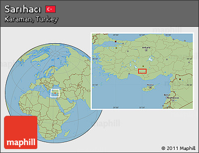 Savanna Style Location Map of Sarıhacı