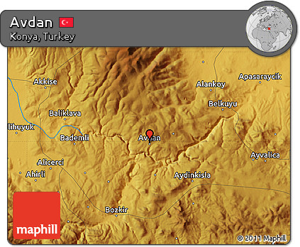 Physical Map of Avdan