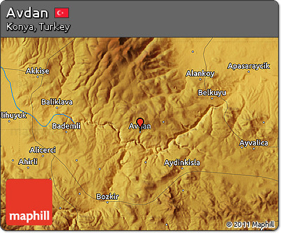 Physical Map of Avdan