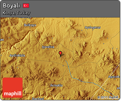 Physical Map of Boyalı