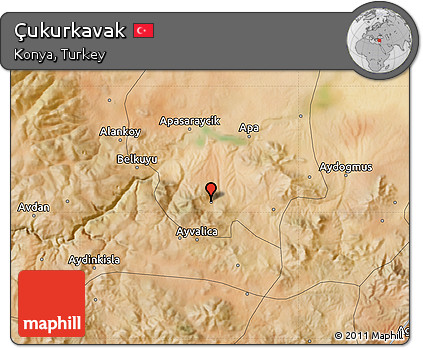 Satellite Map of Çukurkavak