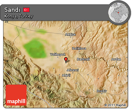 Satellite Map of Sandı