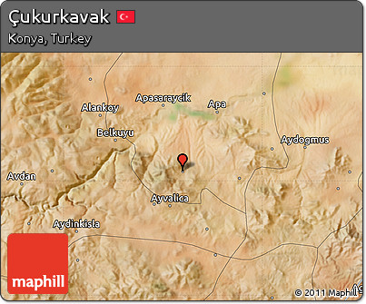 Satellite Map of Çukurkavak