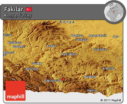 Physical Panoramic Map of Fakılar