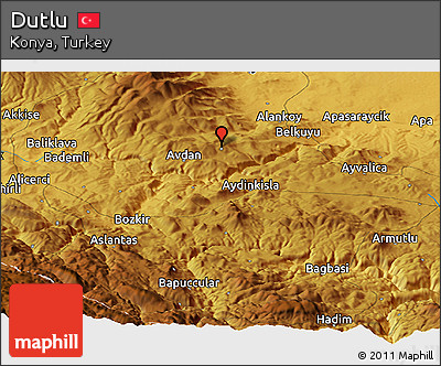 Physical Panoramic Map of Dutlu