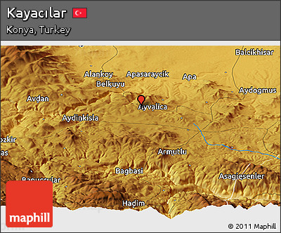 Physical Panoramic Map of Kayacılar