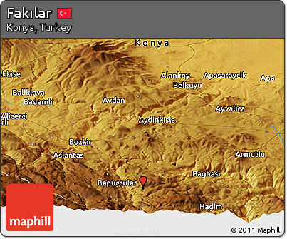 Physical Panoramic Map of Fakılar