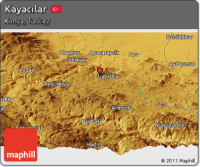 Physical Panoramic Map of Kayacılar