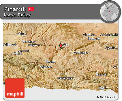 Satellite Panoramic Map of Pınarcık