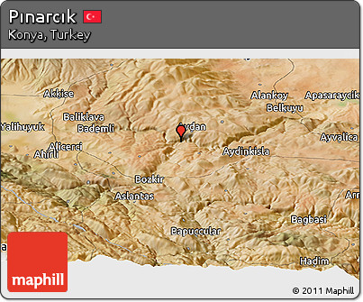 Satellite Panoramic Map of Pınarcık