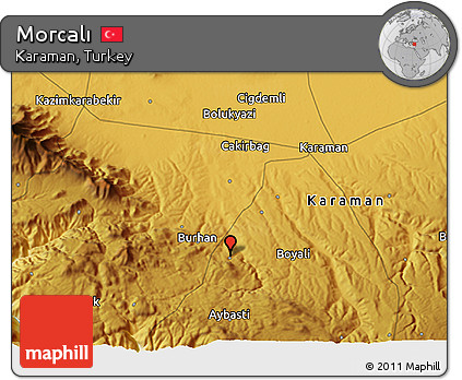 Physical 3D Map of Morcalı
