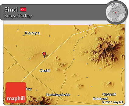 Physical 3D Map of Sinci