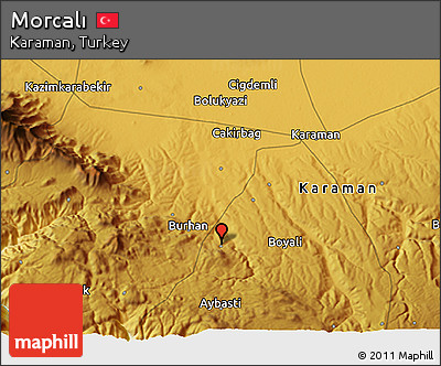 Physical 3D Map of Morcalı