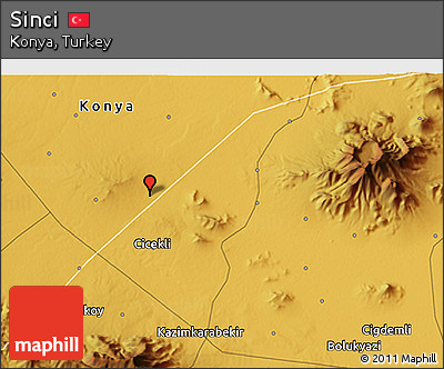 Physical 3D Map of Sinci