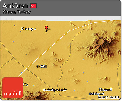 Physical 3D Map of Arıkören